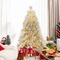 Costway 4.5/6/7 FT Pre-Lit Artificial Christmas Tree with 279/519/743 PVC & Pine Needles & PE Tips